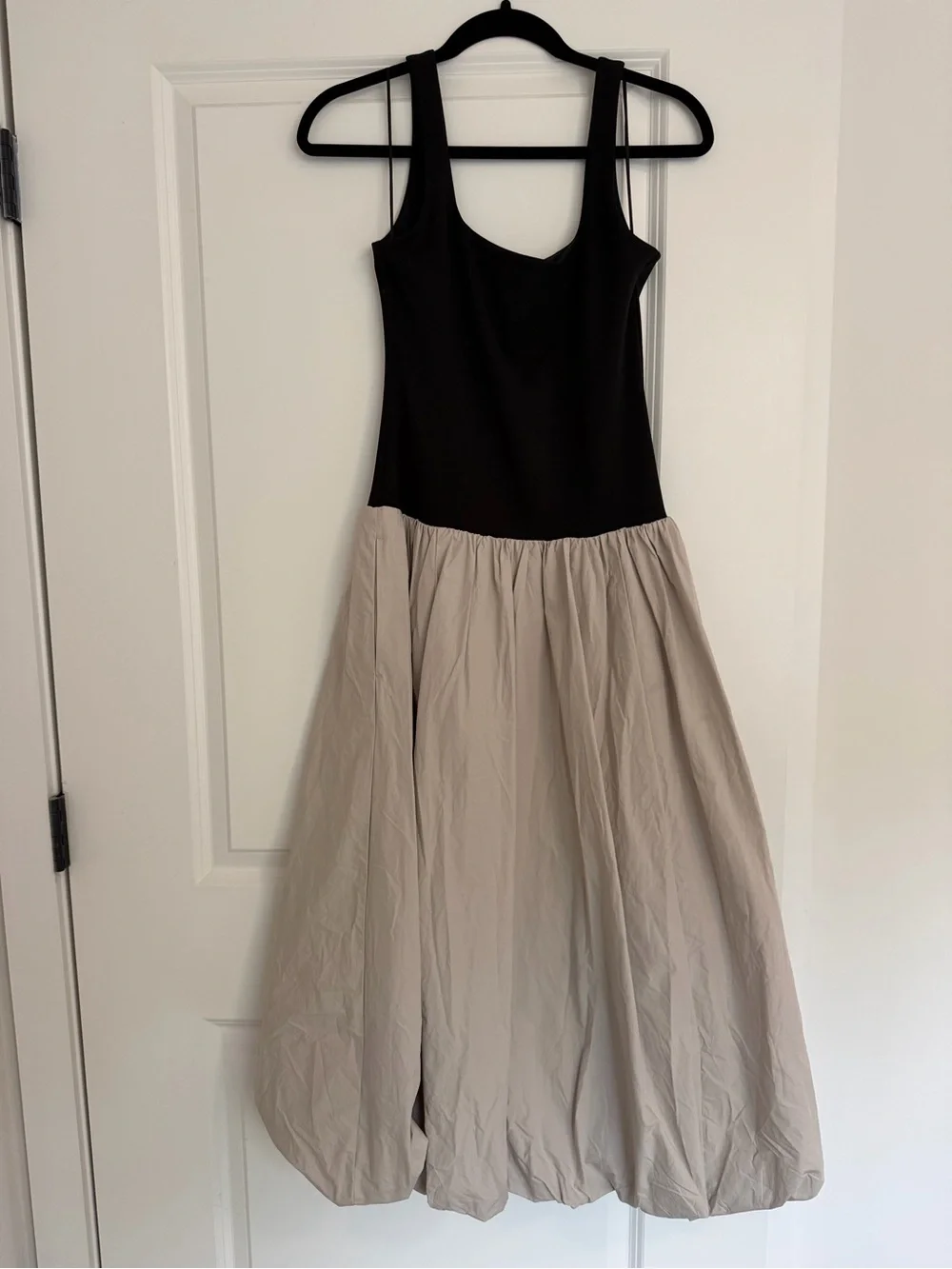 Abercrombie & Fitch Black Bodice with Beige Full Maxi Skirt